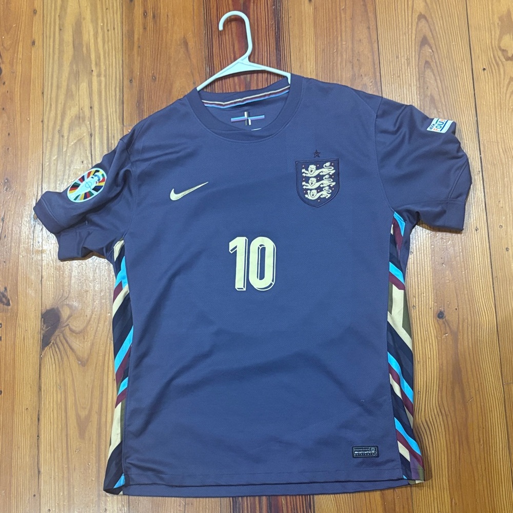 Nike Dark Blue England Jersey #10 Bellingham